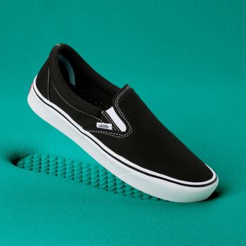 Damske Slip On Tenisky Vans Comfycush Čierne/Biele VA07UMZHT